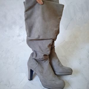 Nine West Mid-Calf Faux Suede Pauline Boot